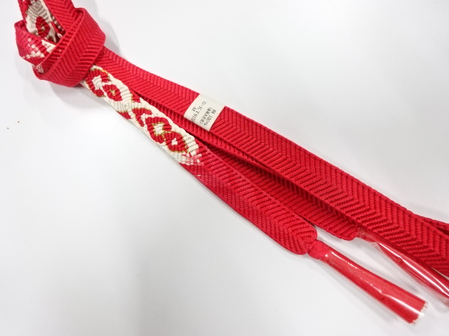 未使用品　正絹　手組帯締め